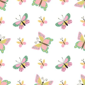 Seamless pattern. Spring print perfect for children's textile design, decor イラスト素材