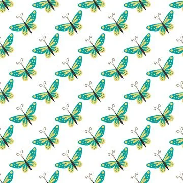 Seamless pattern. Spring print perfect for children's textile design, decor Stock Illustration
