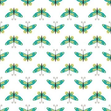 Seamless pattern. Spring print perfect for children's textile design, decor Stock Illustration