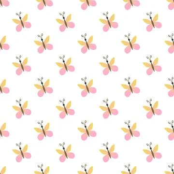 Seamless pattern. Spring print perfect for children's textile design, decor Illustrazione stock