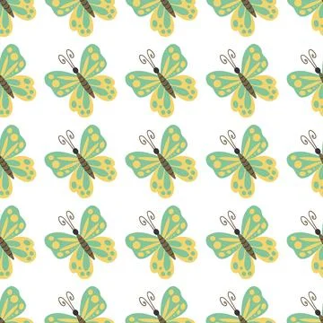 Seamless pattern. Spring print perfect for children's textile design, decor Stock Illustration
