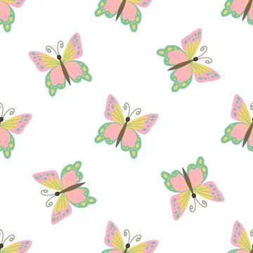 Seamless pattern. Spring print perfect for children's textile design, decor イラスト素材