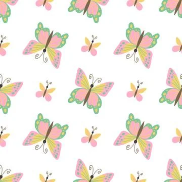 Seamless pattern. Spring print perfect for children's textile design, decor Stock Illustration
