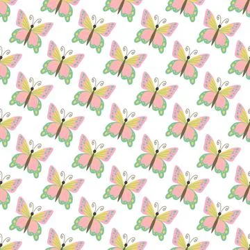 Seamless pattern. Spring print perfect for children's textile design, decor Stock Illustration