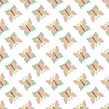Seamless pattern. Spring print perfect for children's textile design, decor イラスト素材