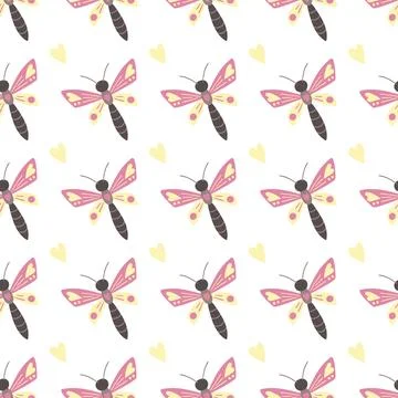 Seamless pattern. Spring print perfect for children's textile design, decor イラスト素材