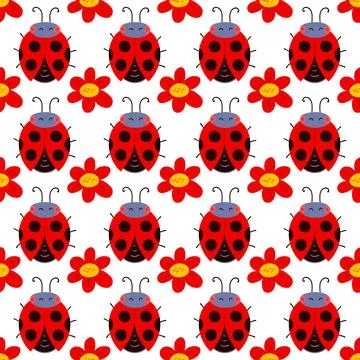 Seamless pattern. Spring print perfect for children's textile design, decor Stock Illustration