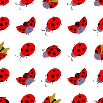 Seamless pattern. Spring print perfect for children's textile design, decor Stock Illustration