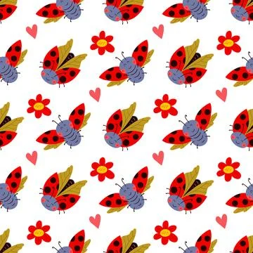 Seamless pattern. Spring print perfect for children's textile design, decor イラスト素材
