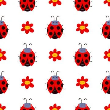 Seamless pattern. Spring print perfect for children's textile design, decor Stock Illustration