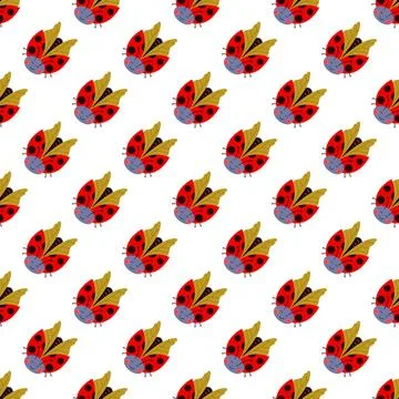 Seamless pattern. Spring print perfect for children's textile design, decor Stock Illustration