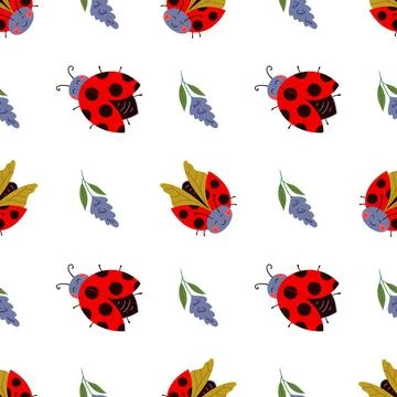 Seamless pattern. Spring print perfect for children's textile design, decor Stock Illustration