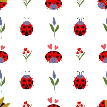 Seamless pattern. Spring print perfect for children's textile design, decor Stock Illustration