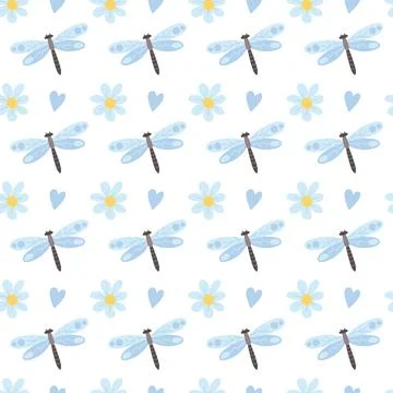 Seamless pattern. Spring print perfect for children's textile design, decor イラスト素材