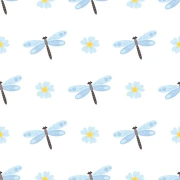 Seamless pattern. Spring print perfect for children's textile design, decor イラスト素材
