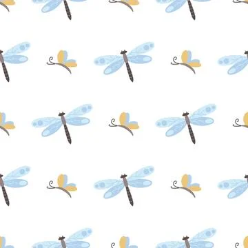 Seamless pattern. Spring print perfect for children's textile design, decor Stock Illustration