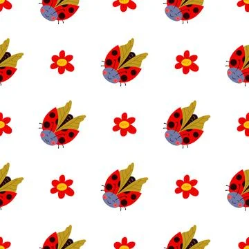 Seamless pattern. Spring print perfect for children's textile design, decor Stock Illustration