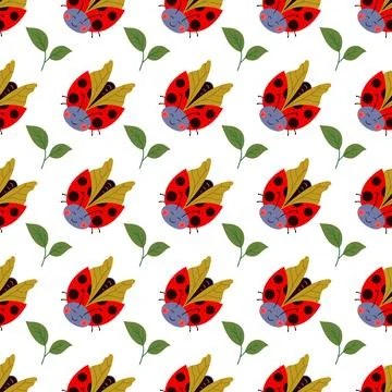 Seamless pattern. Spring print perfect for children's textile design, decor イラスト素材