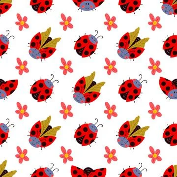 Seamless pattern. Spring print perfect for children's textile design, decor イラスト素材