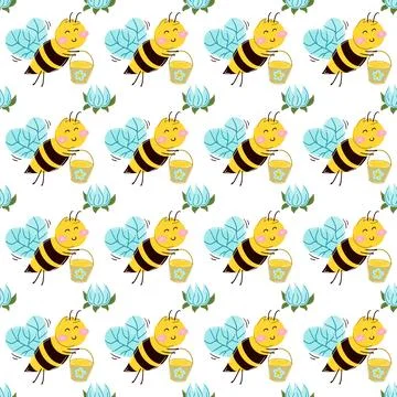 Seamless pattern. Spring print perfect for children's textile design, decor イラスト素材