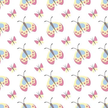 Seamless pattern. Spring print perfect for children's textile design, decor Stockillustratie