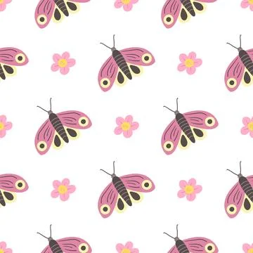 Seamless pattern. Spring print perfect for children's textile design, decor イラスト素材