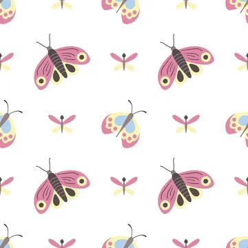 Seamless pattern. Spring print perfect for children's textile design, decor Stock Illustration
