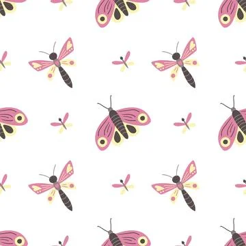 Seamless pattern. Spring print perfect for children's textile design, decor イラスト素材