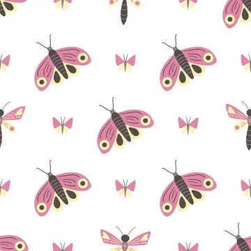 Seamless pattern. Spring print perfect for children's textile design, decor Illustrazione stock