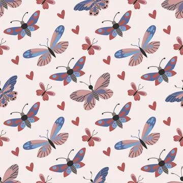 Seamless pattern. Spring print perfect for children's textile design, decor Stock Illustration