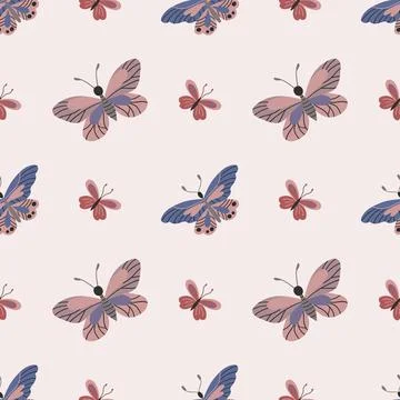 Seamless pattern. Spring print perfect for children's textile design, decor Stock Illustration