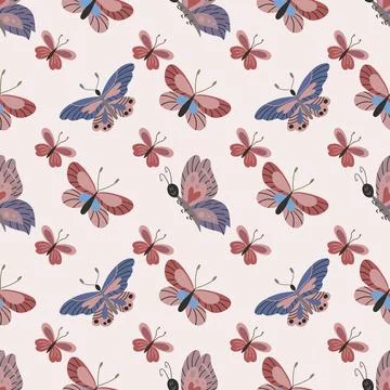 Seamless pattern. Spring print perfect for children's textile design, decor Illustrazione stock