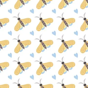 Seamless pattern. Spring print perfect for children's textile design, decor Stock Illustration