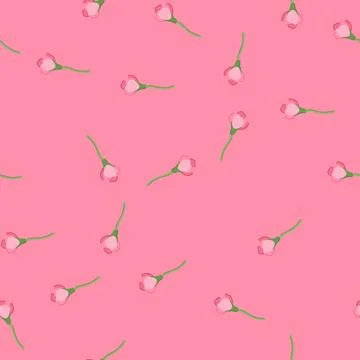 Seamless pattern spring sakura cherry blossom cartoon vector イラスト素材