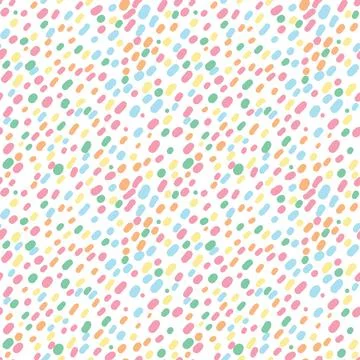 Seamless pattern with sprinkle frosting for ice cream and donuts. Stock Illustration