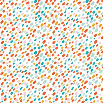 Seamless pattern with sprinkle frosting for ice cream and donuts. Stock Illustration