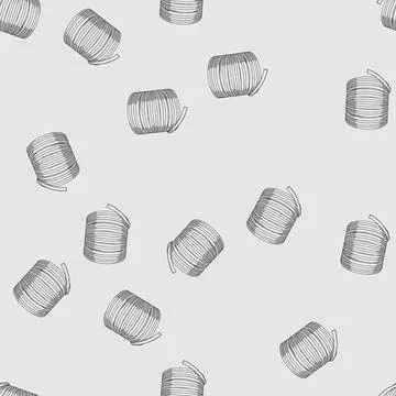 Seamless pattern sprinkler garden hose cartoon vector Illustrazione stock