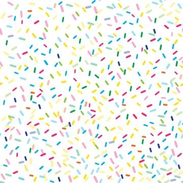 Seamless pattern with sprinkles. Vector illustration. 스톡 일러스트