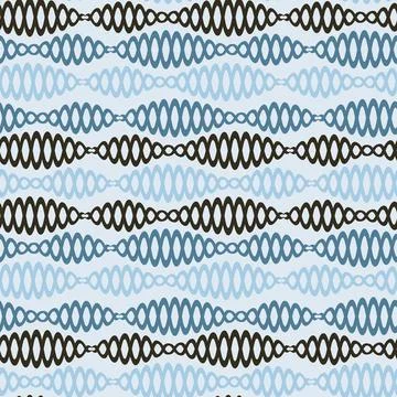 Seamless pattern on a square background - chains - DNA or bijuteria. Design e Stock Illustration
