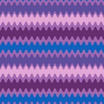 Seamless pattern on a square background - color waves. Geometry, abstraction Stock Illustration