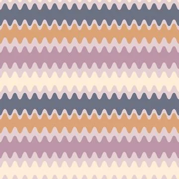 Seamless pattern on a square background - color waves. Geometry, abstraction Stock Illustration