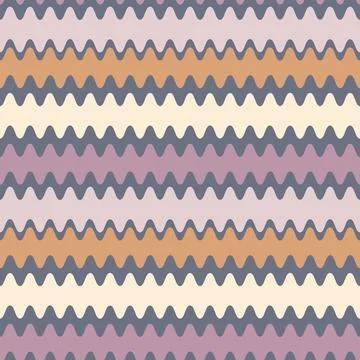 Seamless pattern on a square background - color waves. Geometry, abstraction Stock Illustration