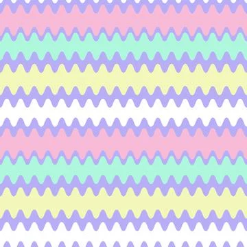 Seamless pattern on a square background - color waves. Geometry, abstraction Stock Illustration