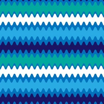 Seamless pattern on a square background - color waves. Geometry, abstraction Stock Illustration