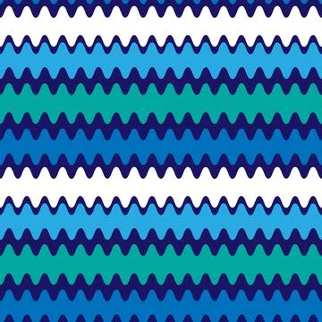 Seamless pattern on a square background - color waves. Geometry, abstraction Stock Illustration