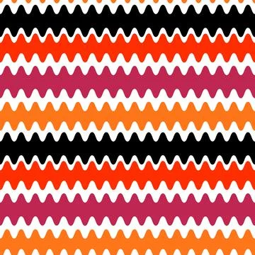 Seamless pattern on a square background - color waves. Geometry, abstraction Stock Illustration