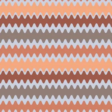 Seamless pattern on a square background - color waves. Geometry, abstraction Stock Illustration
