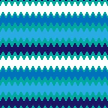 Seamless pattern on a square background - color waves. Geometry, abstraction Stock Illustration