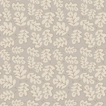 Seamless pattern on a square background - oak leaves - abstraction, surreal.  스톡 일러스트