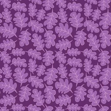 Seamless pattern on a square background - oak leaves - abstraction, surreal.  Illustrazione stock